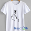 Flicking Heart T Shirt For Men Women And Youth