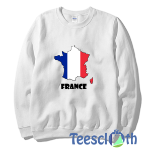 France French Flag Sweatshirt Unisex Adult Size S to 3XL