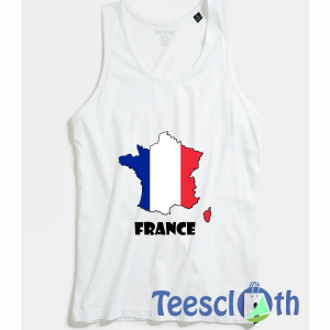 France French Flag Tank Top Men And Women Size S to 3XL