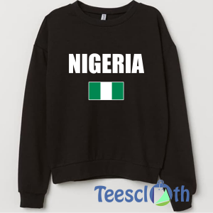 Nigerian Flag Sweatshirt Unisex Adult Size S to 3XL