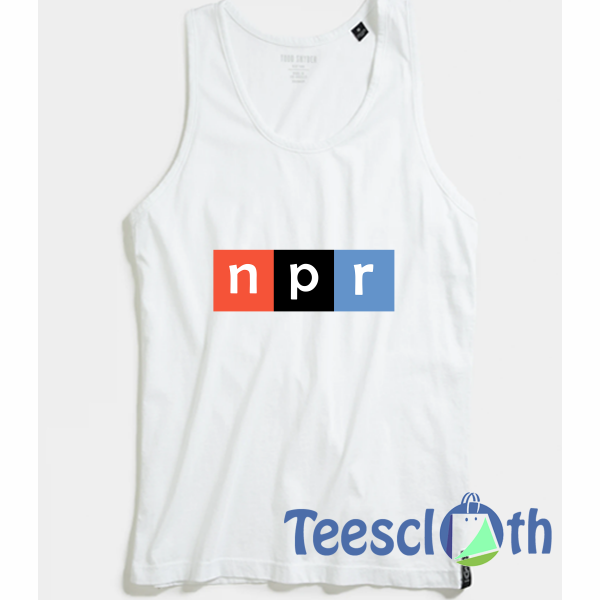 Color Logo NPR Tank Top Men And Women Size S to 3XL
