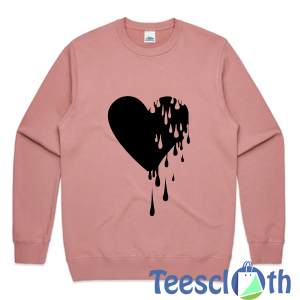 Dripping Heart Sweatshirt Unisex Adult Size S to 3XL