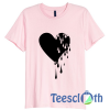 Dripping Heart T Shirt For Men Women And Youth