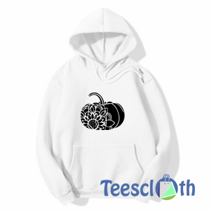 Floral Pumpkin Hoodie Unisex Adult Size S to 3XL