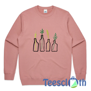 Green Plant Embroidered Sweatshirt Unisex Adult Size S to 3XL