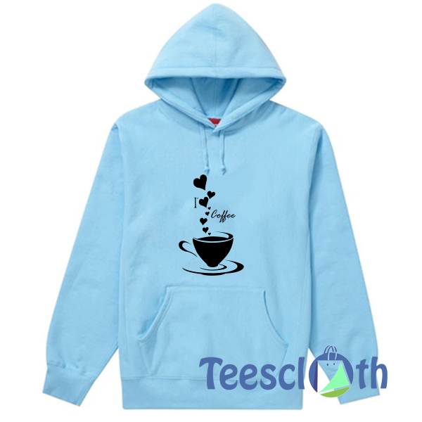 Love Coffee Art Hoodie Unisex Adult Size S to 3XL