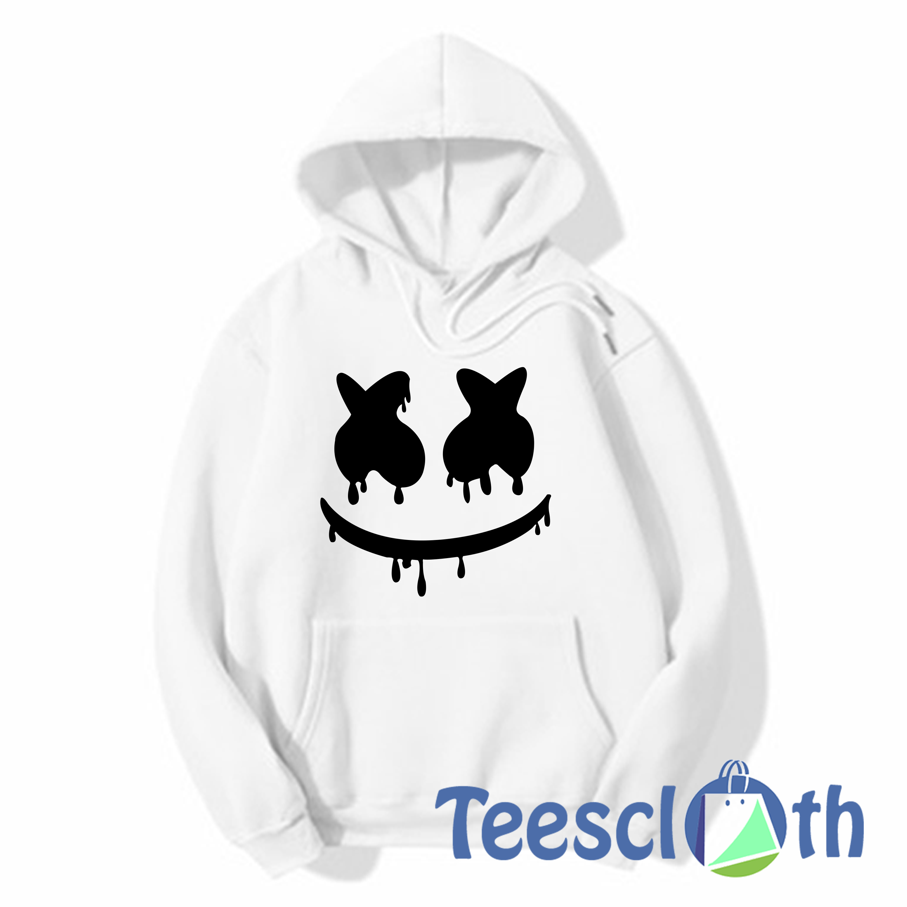 Advarsel Implement Normal Marshmello Mask Printed Hoodie Unisex Adult Size S to 3XL