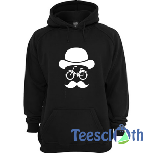 Retro Hipster Bicycle Hoodie Unisex Adult Size S to 3XL