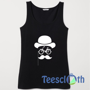 Retro Hipster Bicycle Tank Top Men And Women Size S to 3XL