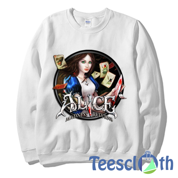 Alice Liddell Sweatshirt Unisex Adult Size S to 3XL