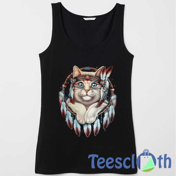 Kitty Dream Catcher Tank Top Men And Women Size S to 3XL