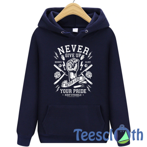 Never Give Up Hoodie Unisex Adult Size S to 3XL