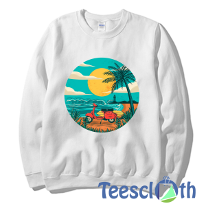 The Beach Photographic Sweatshirt Unisex Adult Size S to 3XL