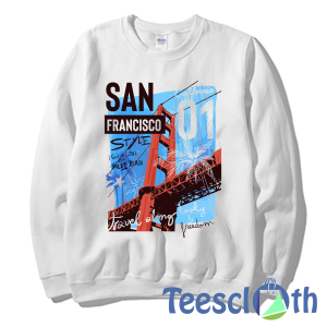 San Francisco Style Sweatshirt Unisex Adult Size S to 3XL
