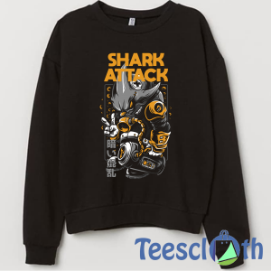 Shark Attack Illustration Sweatshirt Unisex Adult Size S to 3XL