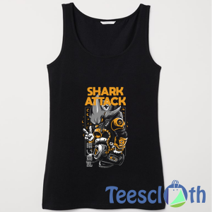 Shark Attack Illustration Tank Top Men And Women Size S to 3XL