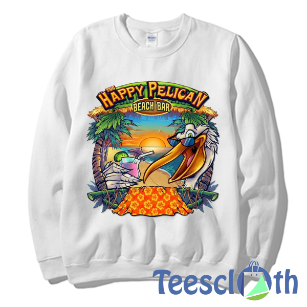 The Happy Pelican Sweatshirt Unisex Adult Size S to 3XL