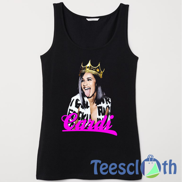 Black Cardi B Tank Top Men And Women Size S to 3XL