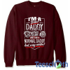 Cool Biker Dad Sweatshirt Unisex Adult Size S to 3XL