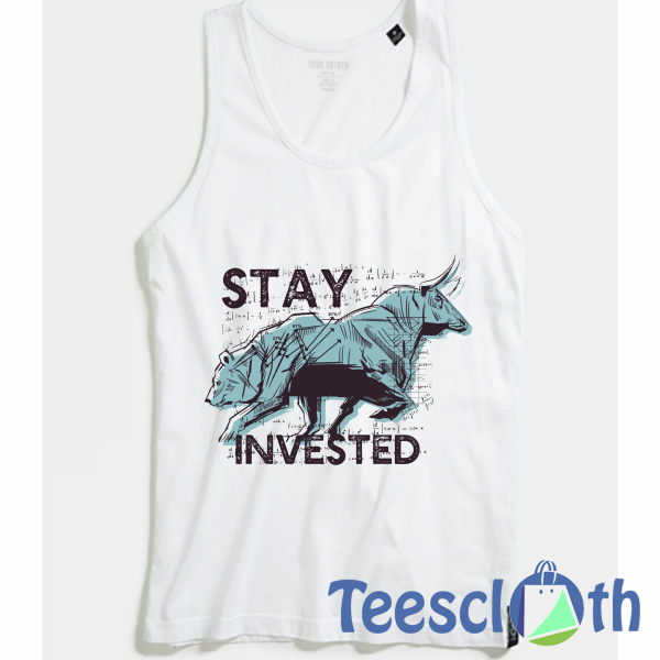 Stock Market Bear Tank Top Men And Women Size S to 3XL