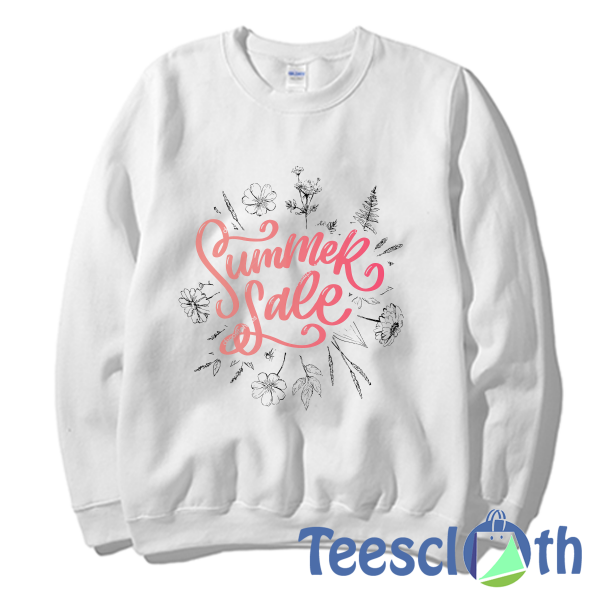 Trendy Floral Summer Sweatshirt Unisex Adult Size S to 3XL