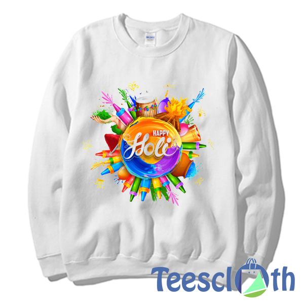 Happy Holi Sweatshirt Unisex Adult Size S to 3XL