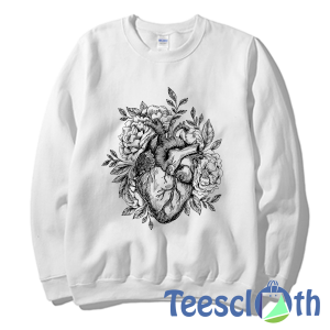 Heart Illustration Sweatshirt Unisex Adult Size S to 3XL