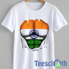 India Flag Ripped T Shirt For Men Women And Youth