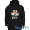 India Strong Distressed Hoodie Unisex Adult Size S to 3XL