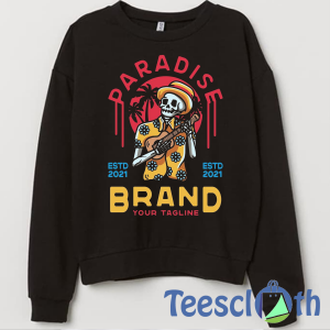 Paradise Guitar Sweatshirt Unisex Adult Size S to 3XL
