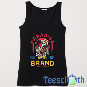 Paradise Guitar Tank Top Men And Women Size S to 3XL