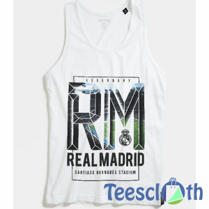 Real Madrid Football Tank Top Men And Women Size S to 3XL