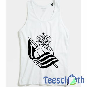 Real Sociedad Tank Top Men And Women Size S to 3XL
