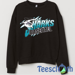 Sharks Baseball Sweatshirt Unisex Adult Size S to 3XL