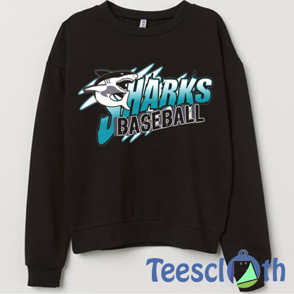Sharks Baseball Sweatshirt Unisex Adult Size S to 3XL