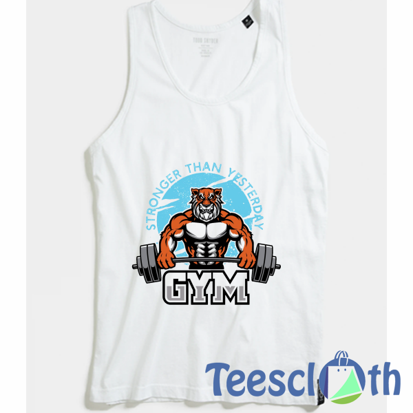 Tiger Gym Tank Top Men And Women Size S to 3XL