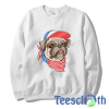 USA Flag Dog Sweatshirt Unisex Adult Size S to 3XL
