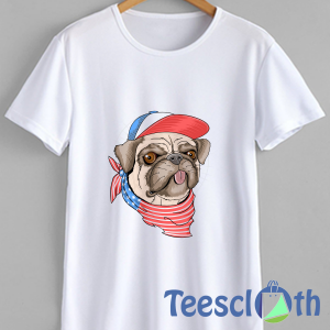 USA Flag Dog T Shirt For Men Women And Youth