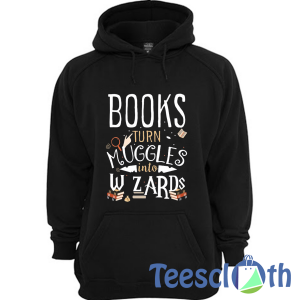Books Wizards Hoodie Unisex Adult Size S to 3XL