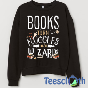 Books Wizards Sweatshirt Unisex Adult Size S to 3XL