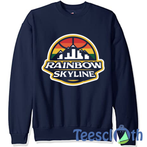 Rainbow Skyline Sweatshirt Unisex Adult Size S to 3XL
