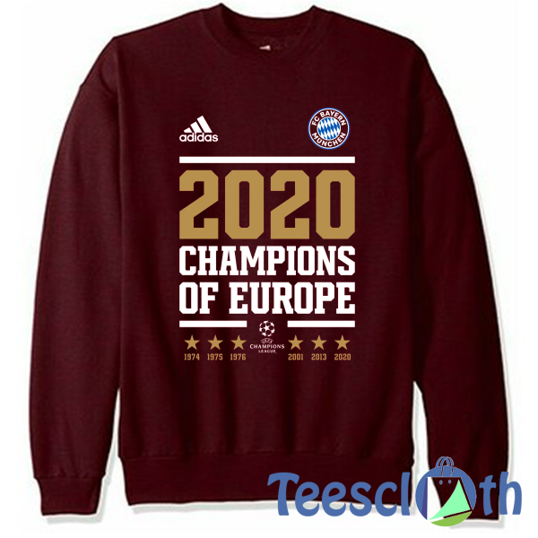 Champions of Europe Sweatshirt Unisex Adult Size S to 3XL