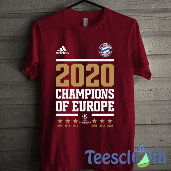 Champions of Europe T Shirt For Men Women And Youth