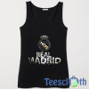Real Madrid Tank Top Men And Women Size S to 3XL
