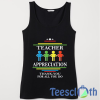 Teacher’s Appreciation Tank Top Men And Women Size S to 3XL